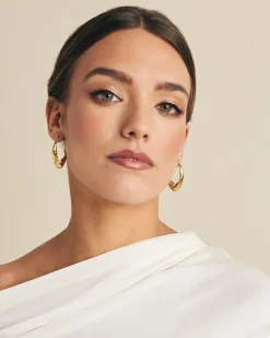 Pendientes Semiaro Irregular