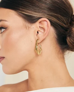 Pendientes Semiaro Irregular