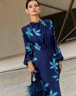 Vestido Boheme Nenúfar Azul