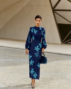 Vestido Boheme Nenúfar Azul