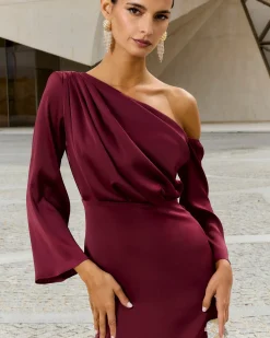 Vestido Siracusa Burdeos