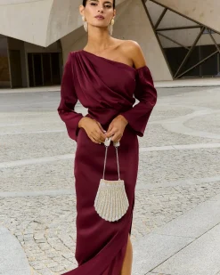 Vestido Siracusa Burdeos